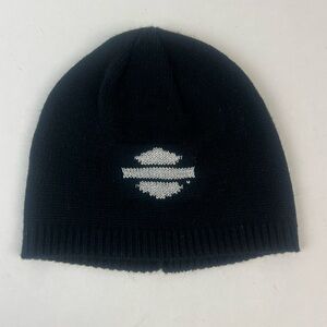Harley-Davidson Metallic Logo Black Beanie